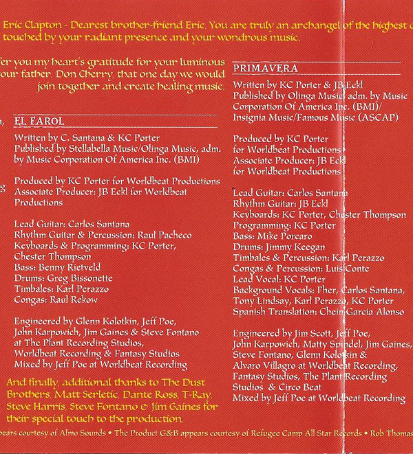 Santana  Supernatural 1999 : Booklet06